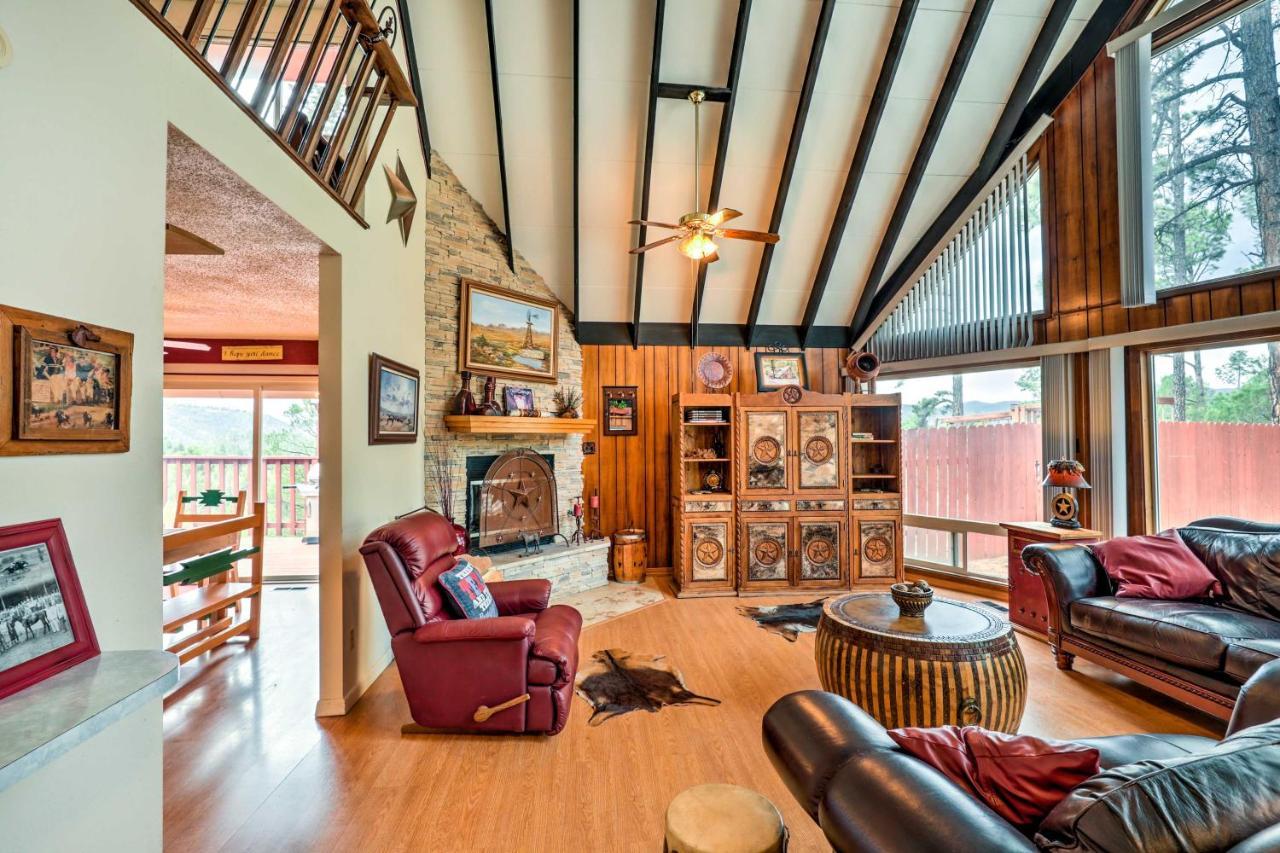 A-Frame Ruidoso Retreat With Deck, Grill And Views! Villa Dış mekan fotoğraf