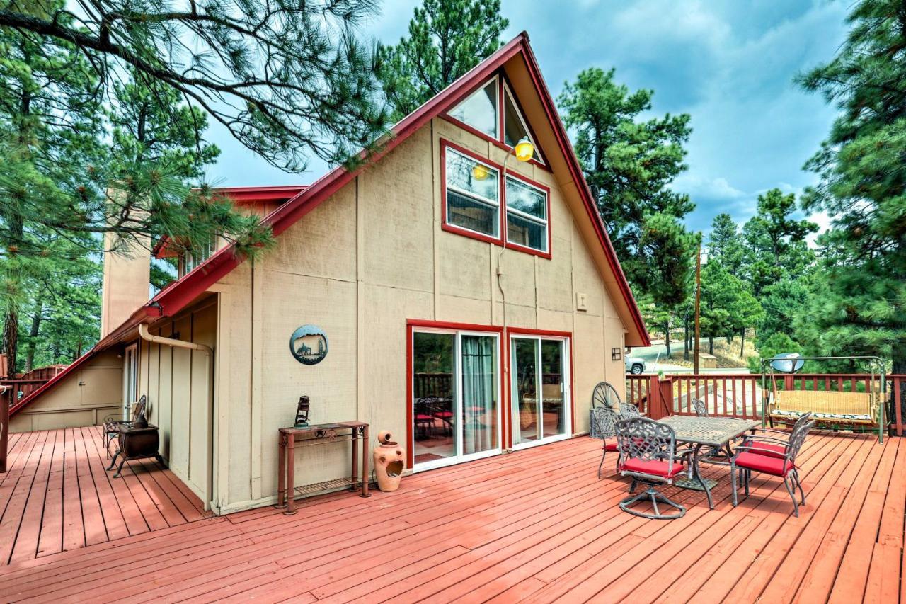 A-Frame Ruidoso Retreat With Deck, Grill And Views! Villa Dış mekan fotoğraf