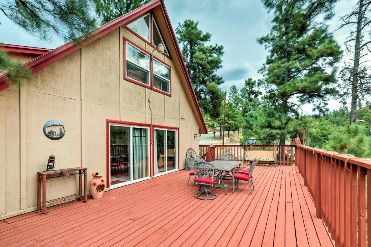 A-Frame Ruidoso Retreat With Deck, Grill And Views! Villa Dış mekan fotoğraf