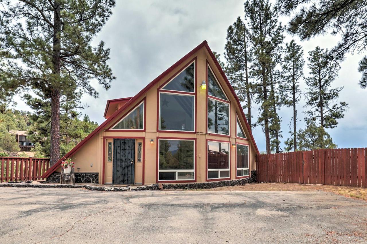 A-Frame Ruidoso Retreat With Deck, Grill And Views! Villa Dış mekan fotoğraf